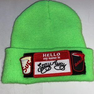 MENS OR TEENS CAP/BEANIE  REMOVABLE PATCHES (NEW)